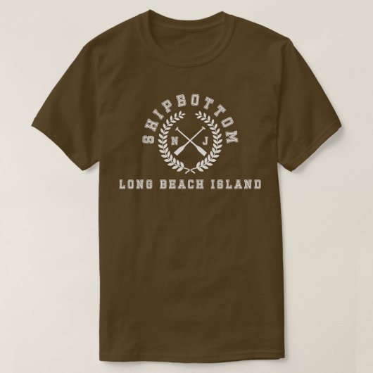シプボトムロングビーチアイランドNJ Tシャツ (デザイン正面)