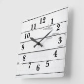 シプラップファームハ素朴ウス スクエア壁時計 (傾斜)