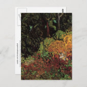 シプレス、2人の女性姿、ビンセント・ヴァン・ゴッホ ポストカード (正面/裏面)