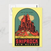 シプロック、ニューメキシコのヴィンテージ旅行はがき ポストカード