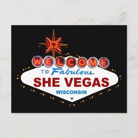 シベガスウィスコンシン ポストカード (正面)