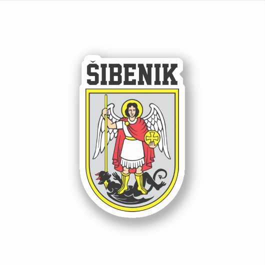 シベニクの紋章 – クロアチア シール (正面)