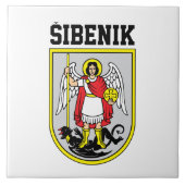 シベニクの紋章 – クロアチア タイル (正面)