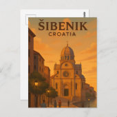 シベニククロアチアヴィンテージ旅行PostCAR – セントジェームス ポストカード (正面/裏面)