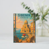 シベニククロアチアヴィンテージ旅行PostCAR – セントジェームス ポストカード (スタンド正面)