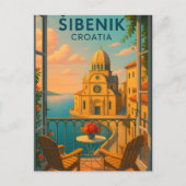 シベニククロアチアヴィンテージ旅行PostCAR – セントジェームス ポストカード (正面)