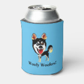 シベリアおもしろいハスキークーラーボックス 缶クーラー (缶裏面)