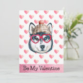シベリアおもしろい・ハスキー私は君の犬のバレンタインの日 シーズンカード (スタンド正面)