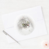 シベリアのアイステッカー ラウンドシール (封筒)