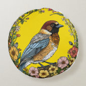 シベリアのカケバエ ラウンドクッション (裏面)