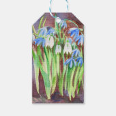 シベリアのスクイル青春絵を描の花 ギフトタグ (正面)