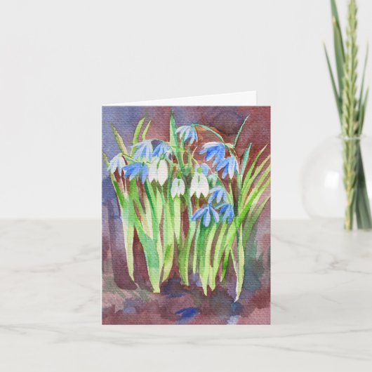 シベリアのスクイル青春絵を描の花 シーズンカード (正面)