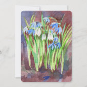 シベリアのスクイル青春絵を描の花 シーズンカード (正面)