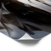 シベリアのハスキーが雪のクリスマスを過ごす ポスター (コーナー)