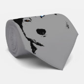 シベリアのハスキーのタイスタイリッシュズアラスカンのマラムートのタイ ネクタイ (ロール)