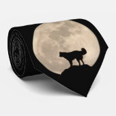 シベリアのハスキーのタイスタイリッシュムーンのネクタイ ネクタイ (ロール)