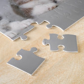 シベリアのハスキーの子犬 ジグソーパズル (側面)