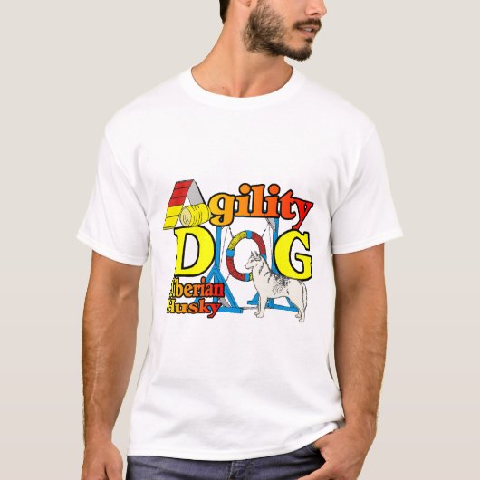 シベリアのハスキーの敏捷性 Tシャツ (正面)
