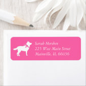 シベリアのハスキーの赤ちゃんシャワー ラベル (インサイチュ)