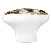 シベリアのハスキーまたは自分のかわいい犬の子犬を追加 セラミックノブ (側面)