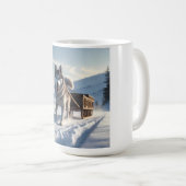 シベリアのハスキーエレガントコーヒーマグ コーヒーマグカップ (正面右)