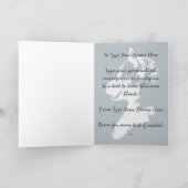 シベリアのハスキーカードマラムートハスキー挨拶カード カード (内部)