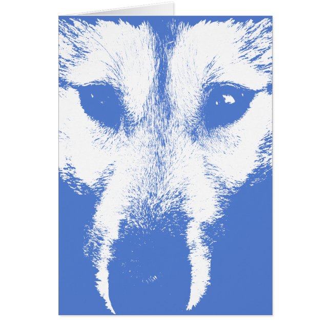 シベリアのハスキーカード/アラスカンマラムートカード (正面)