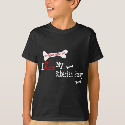 シベリアのハスキーギフト Tシャツ (正面)