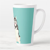 シベリアのハスキークリスマス カフェラテマグ (右)