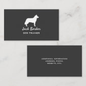 シベリアのハスキーシルエット 名刺 (正面/裏面)