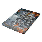 シベリアのハスキーハロウィン不気味 バスマット (アングル)