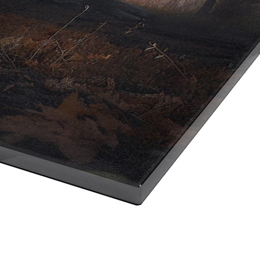 シベリアのハスキーハロウィーン怖い カッティングボード (角)