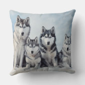 シベリアのハスキーパック クッション (裏面)