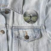 シベリアのハスキーボタン(白) 缶バッジ (インサイチュ)