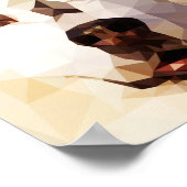 シベリアのハスキーローポリアート ポスター (角)