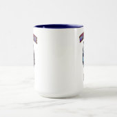 シベリアのハスキー何のフラフマグ マグカップ (中央)