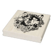 シベリアのハスキー動物のアートカラーリングページ ラバースタンプ (スタンプ)