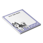 シベリアのハスキー漫画 ノートパッド (アングル)