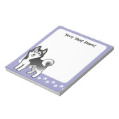 シベリアのハスキー漫画 ノートパッド (回転)