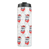 シベリアのハスキー犬がクリスマススターを育てる タンブラー (正面)