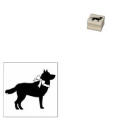 シベリアのハスキー犬の子犬のマラムト ラバースタンプ (押印)