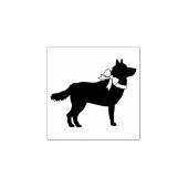 シベリアのハスキー犬の子犬のマラムト ラバースタンプ (インプリント)