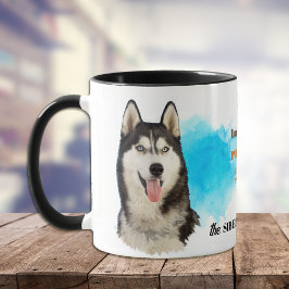 シベリアのハスキー犬の忠実な友人 マグカップ