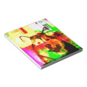 シベリアのハスキー犬アート ノートパッド (アングル)