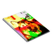 シベリアのハスキー犬アート ノートブック (右側)