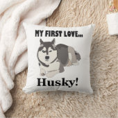 シベリアのハスキー犬ペットシベリアのハスキー クッション (ブランケット)