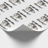 シベリアのハスキー犬ペットシベリアのハスキー ラッピングペーパー (角)