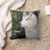 シベリアのハスキー犬 クッション (ブランケット)