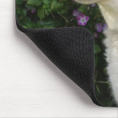 シベリアのハスキー犬 マウスパッド (コーナー)