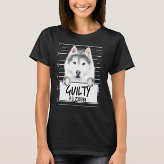 シベリアのハスキー犬 Tシャツ